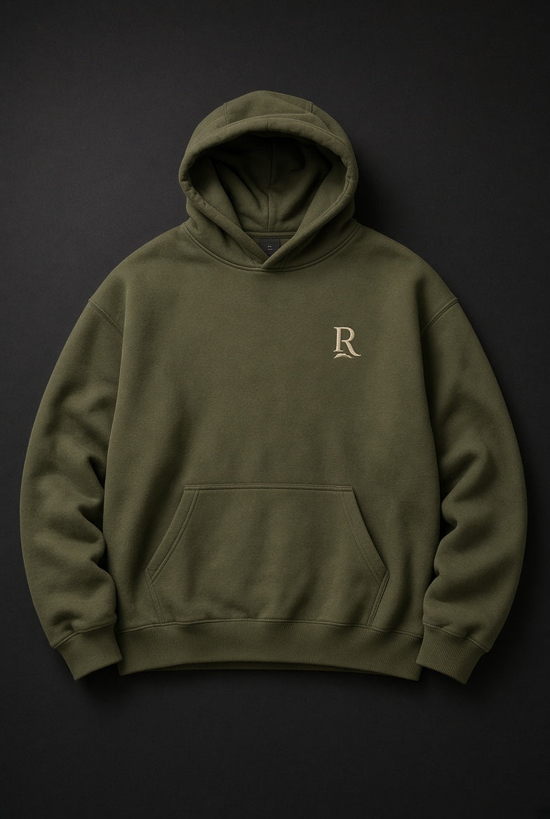 Core-Hoodie — R-Emblem, 5 Farben